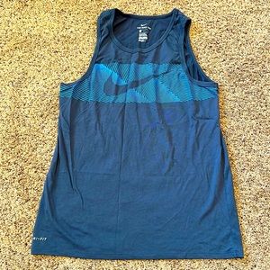 Nike Dri fit tank. Size L. Blue.